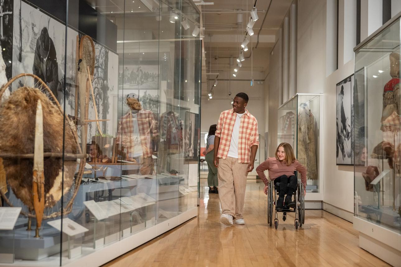 museum staff reviewing operations